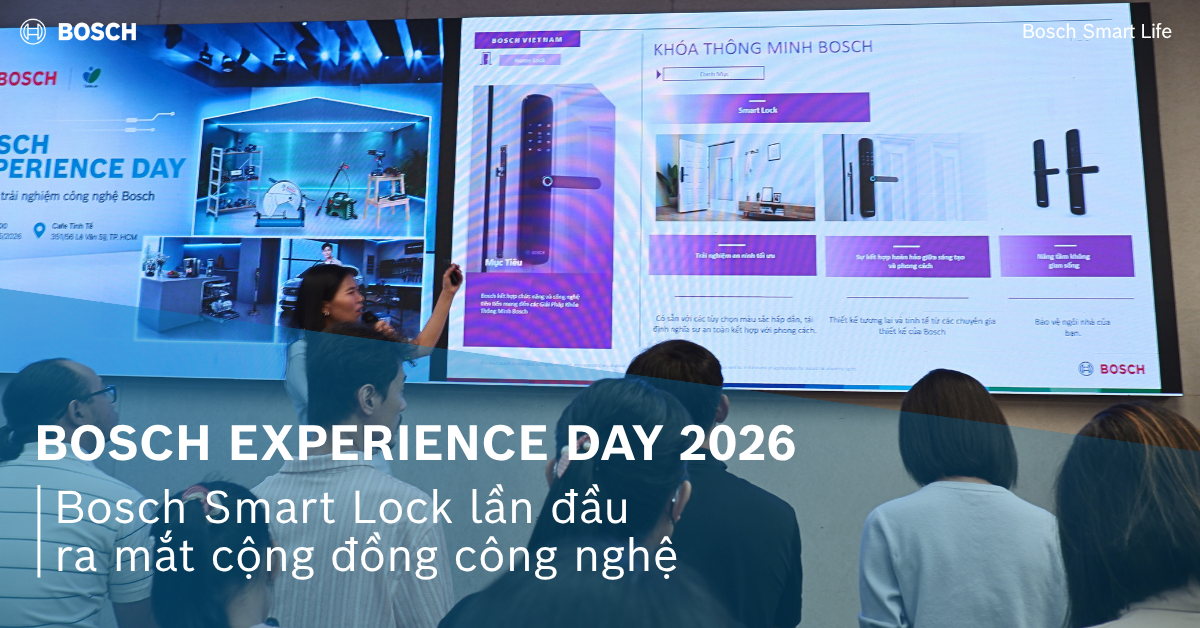 Bosch Smart Lock được phát triển theo tiêu chuẩn quốc tế