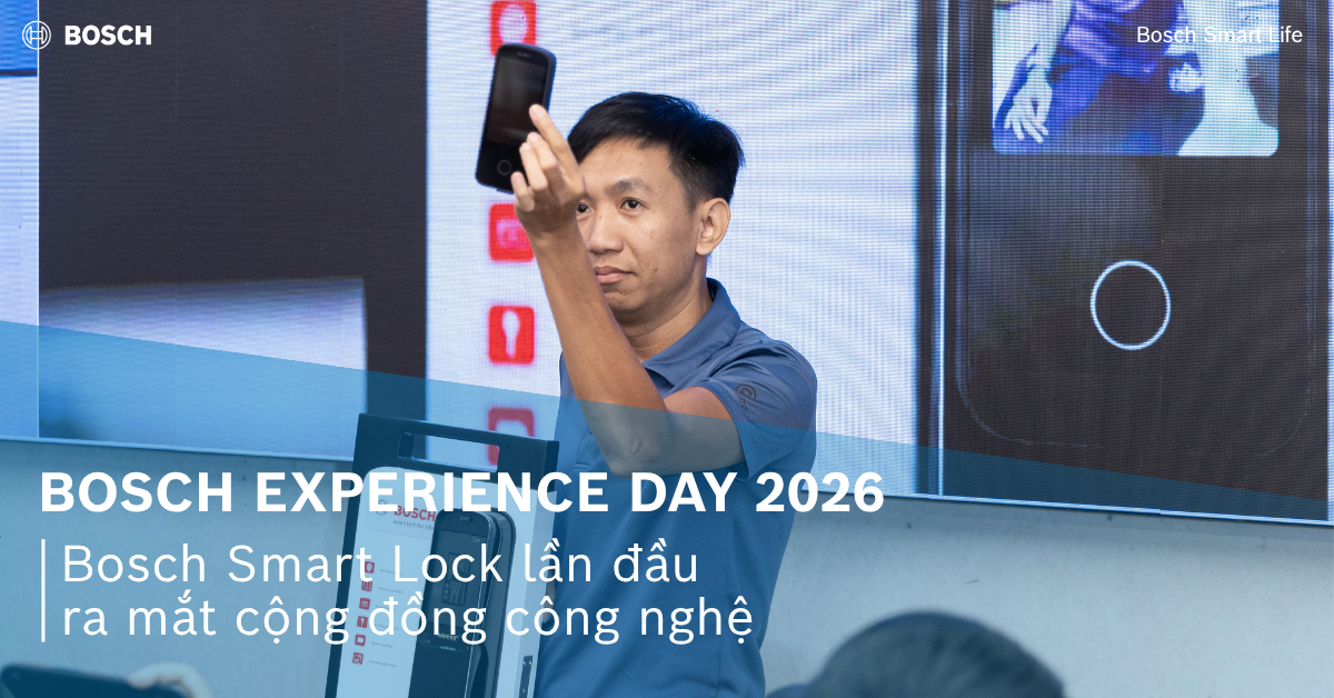 Các dòng Bosch Smart Lock hỗ trợ đa dạng phương thức mở khóa